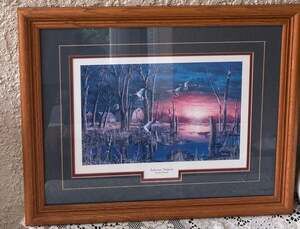 Autumn Visitors Mallard Framed Art Print
